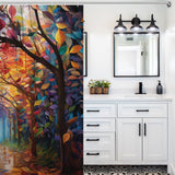 Leaf Shower Curtain Vibrant Canopy