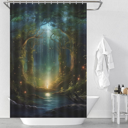 Leaf Shower Curtain Woodland Charm