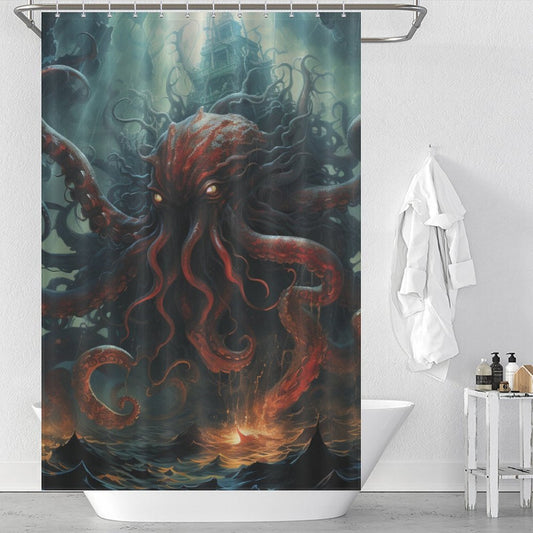 Legendary Beast Kraken Shower Curtain