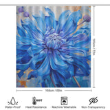 Lively Blue Shower Curtain