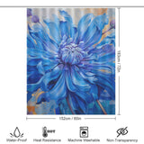 Lively Blue Shower Curtain