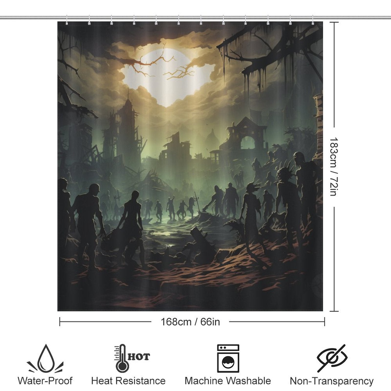 Lore Play Zombie Shower Curtain