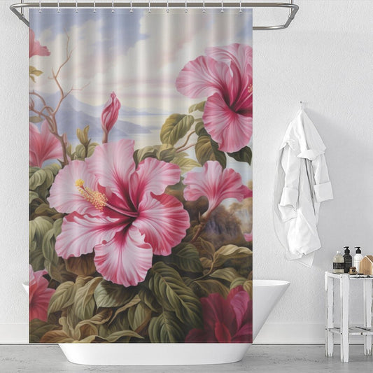 LushBlooms Hibiscus Shower Curtain