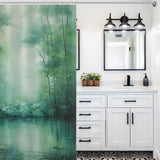 Lush Green Shower Curtain Oasis