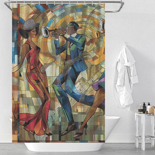 Luxe 1920s Shower Curtain