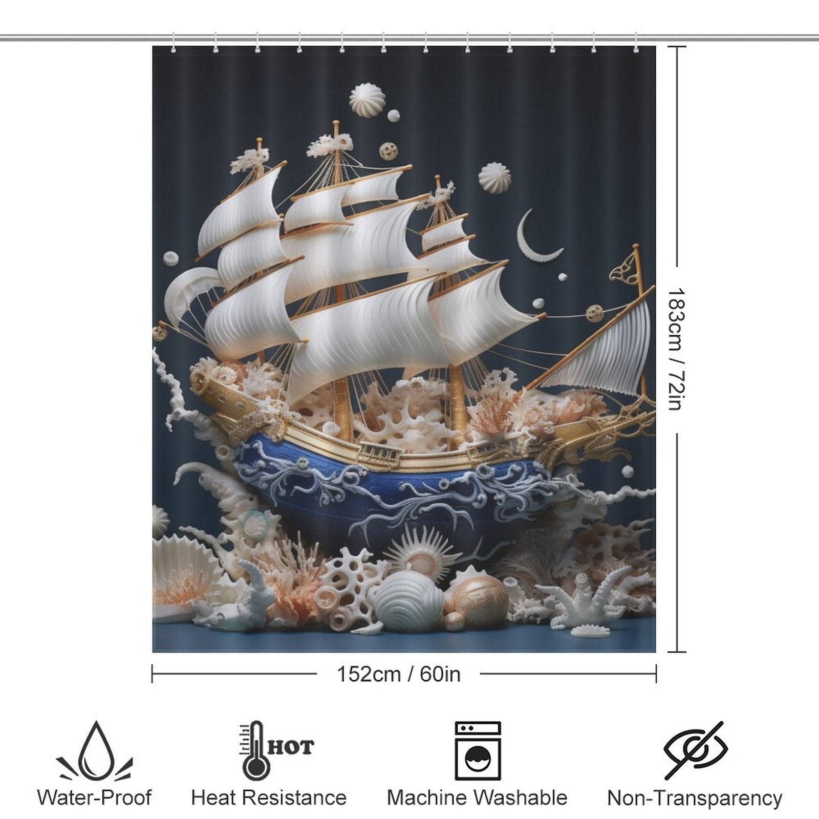 Luxurious Pearl Shower Curtain