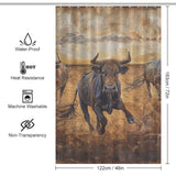 Majestic Bulls Shower Curtain