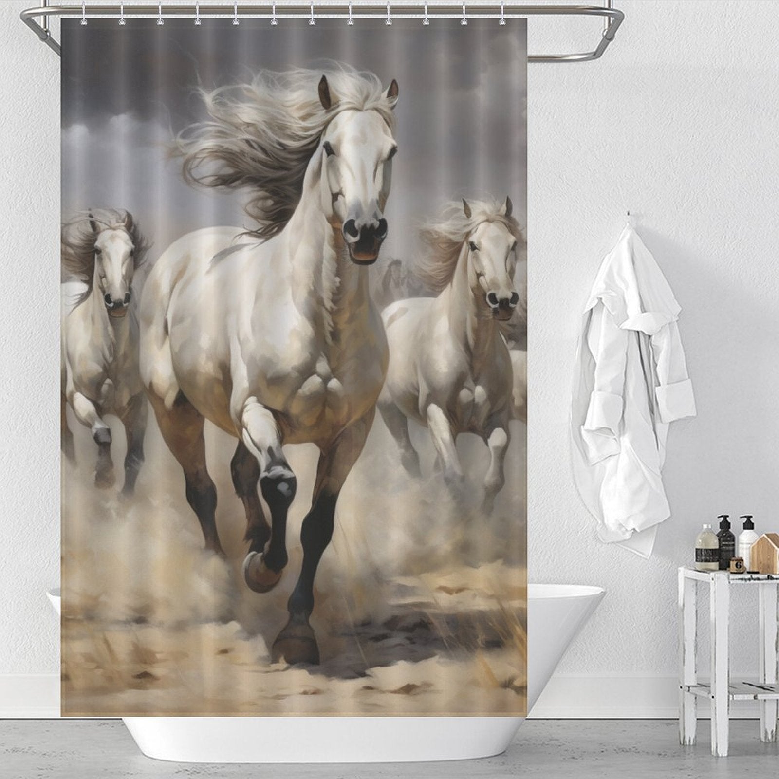 Majestic Equine Gallop Shower Curtain