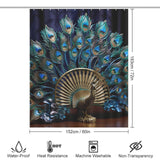 Majestic Peacock Shower Curtain