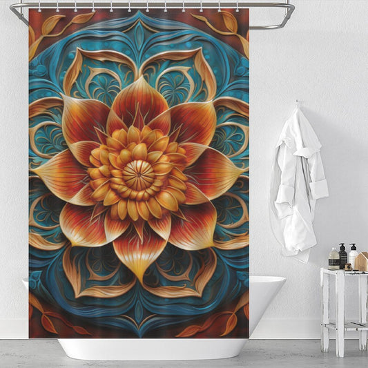 Mandala Shower Curtain Artful Serenity