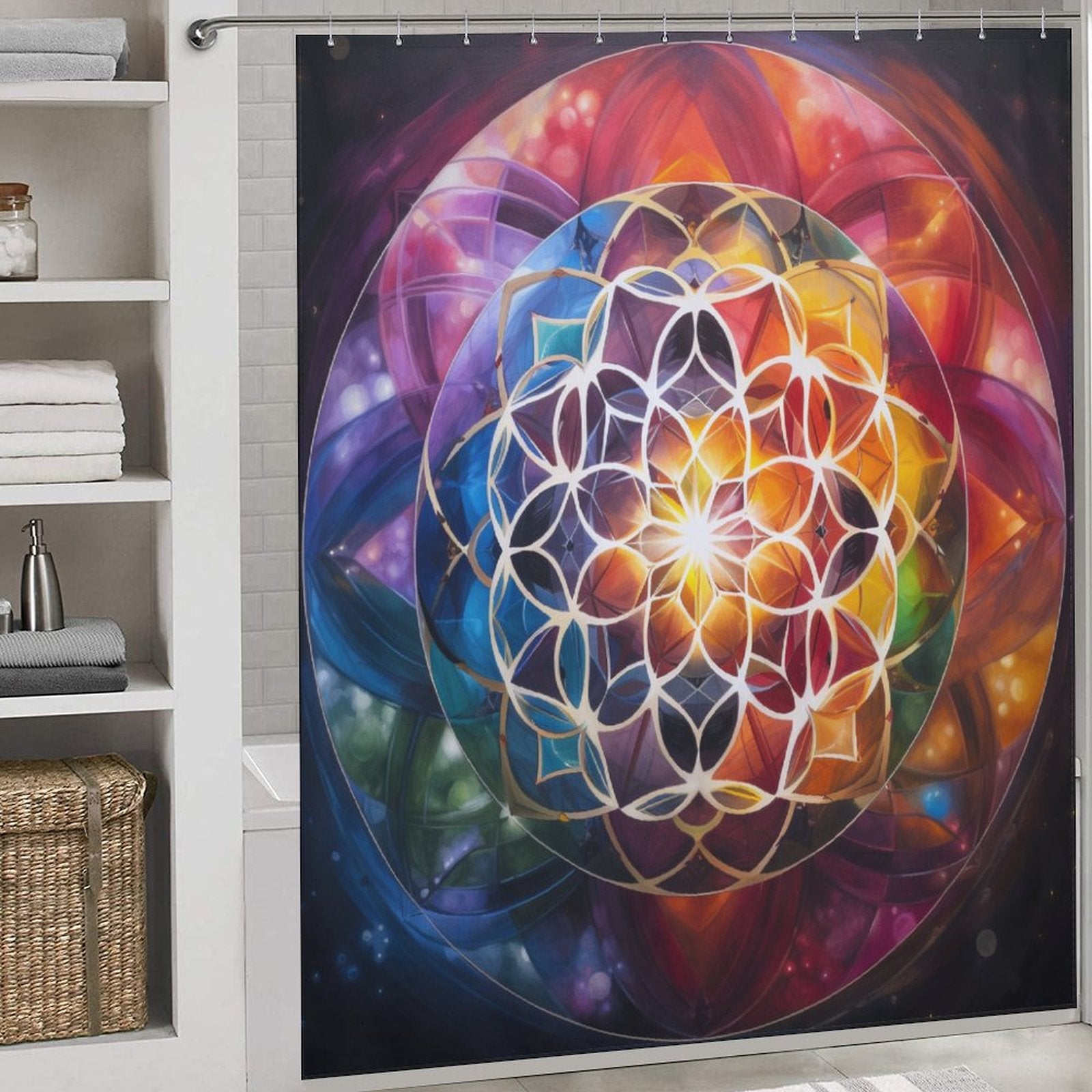 Mandala Shower Curtain Bohemian Style