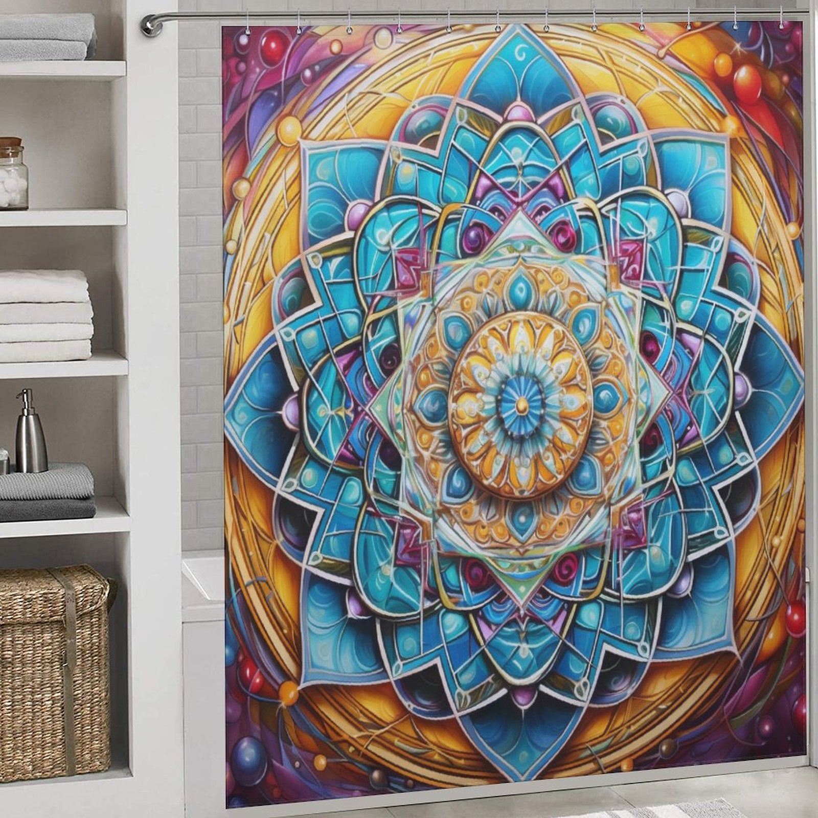 Mandala Shower Curtain Calm Essence