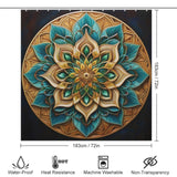 Mandala Shower Curtain Chic Elegance