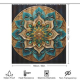 Mandala Shower Curtain Chic Elegance