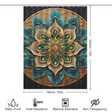 Mandala Shower Curtain Chic Elegance