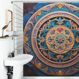Mandala Shower Curtain Colorful Harmony
