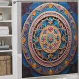 Mandala Shower Curtain Colorful Harmony