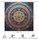 Mandala Shower Curtain Colorful Harmony