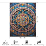 Mandala Shower Curtain Colorful Harmony