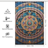 Mandala Shower Curtain Colorful Harmony