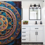 Mandala Shower Curtain Colorful Harmony