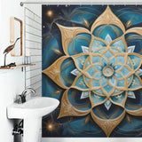 Mandala Shower Curtain Cosmic Patterns