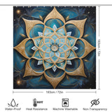 Mandala Shower Curtain Cosmic Patterns