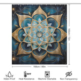 Mandala Shower Curtain Cosmic Patterns