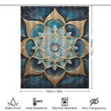 Mandala Shower Curtain Cosmic Patterns