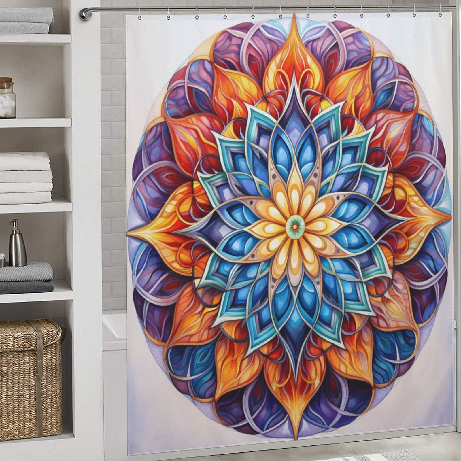 Mandala Shower Curtain Ethereal Touch