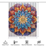 Mandala Shower Curtain Ethereal Touch