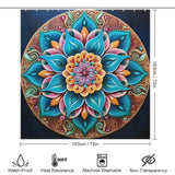 Mandala Shower Curtain Harmonious Look