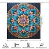 Mandala Shower Curtain Harmonious Look