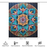 Mandala Shower Curtain Harmonious Look