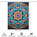 Mandala Shower Curtain Harmonious Look