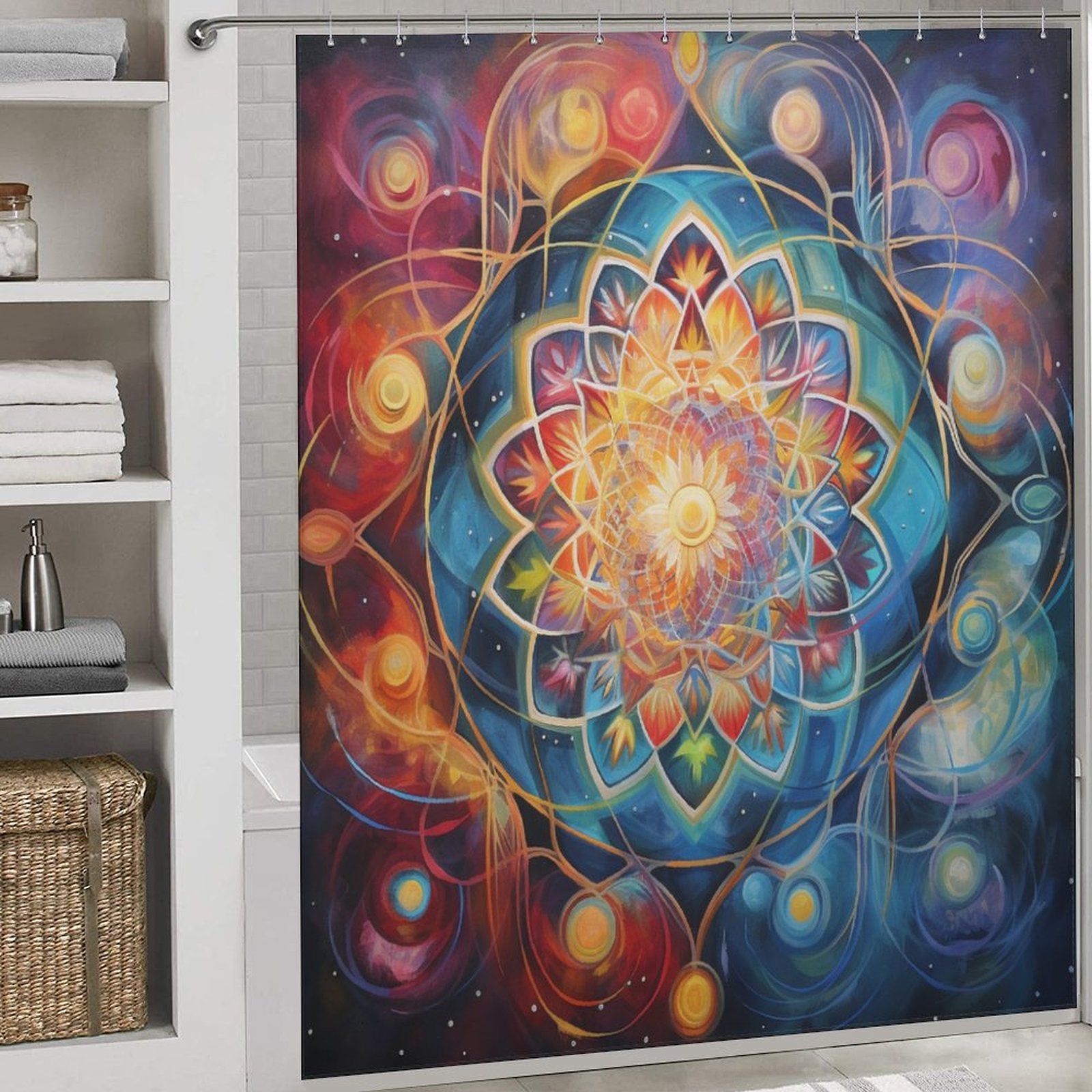 Mandala Shower Curtain Mystic Appeal