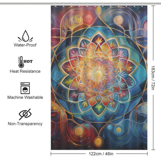 Mandala Shower Curtain Mystic Appeal