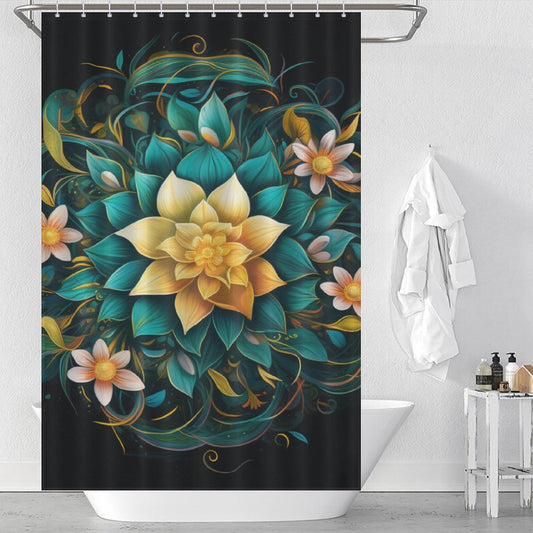 Mandala Shower Curtain Mystical Aura