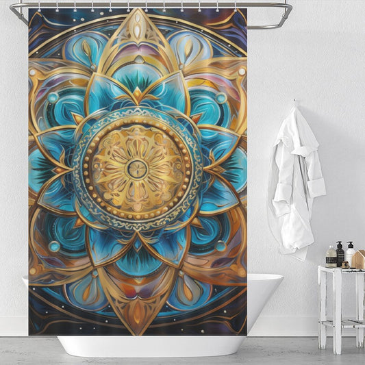 Mandala Shower Curtain Peaceful Decor