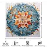 Mandala Shower Curtain Reflective Mood