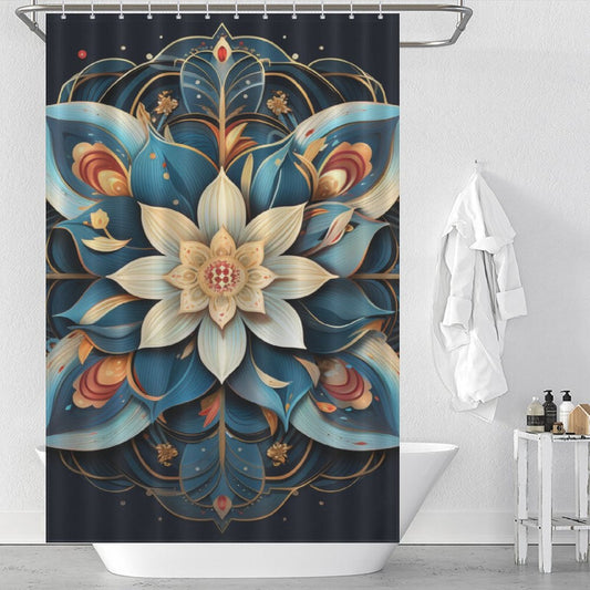 Mandala Shower Curtain Serene Canvas