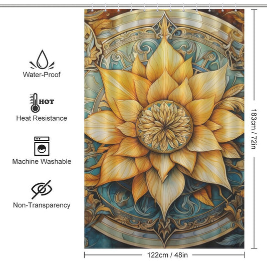 Mandala Shower Curtain Spiritual Journey