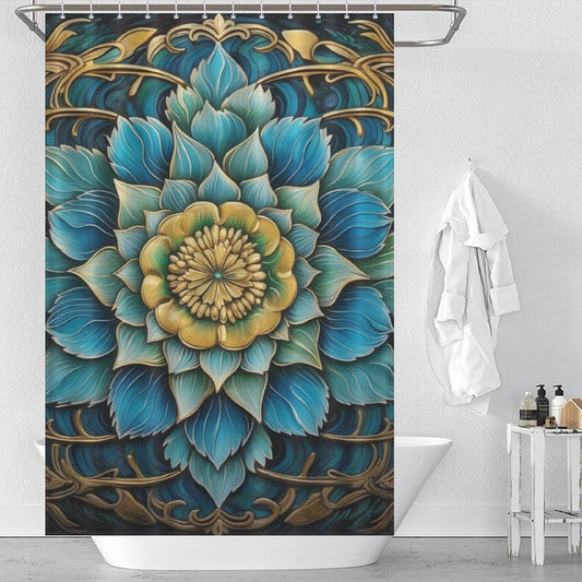 Mandala Shower Curtain Tranquil Design