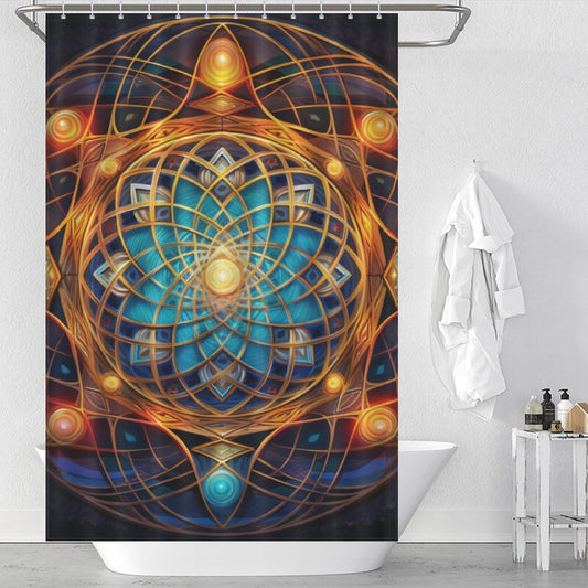 Mandala Shower Curtain Zen Harmony