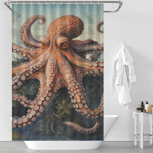 Maritime Lore Octopus Shower Curtain