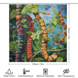 Metamorphosis Caterpillar Shower Curtain