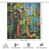 Metamorphosis Caterpillar Shower Curtain