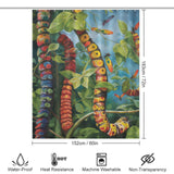 Metamorphosis Caterpillar Shower Curtain