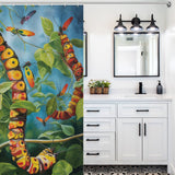 Metamorphosis Caterpillar Shower Curtain