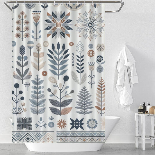 Minimalist Scandinavian Shower Curtain